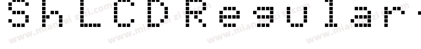 Sh LCD Regular字体转换